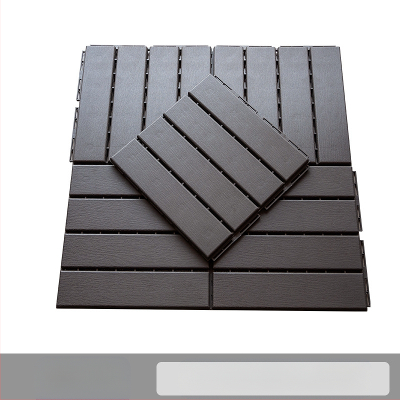 Пластмасов сглобяем настил (PP), дървесен релеф, антибактериален, за коридор, модерен стил