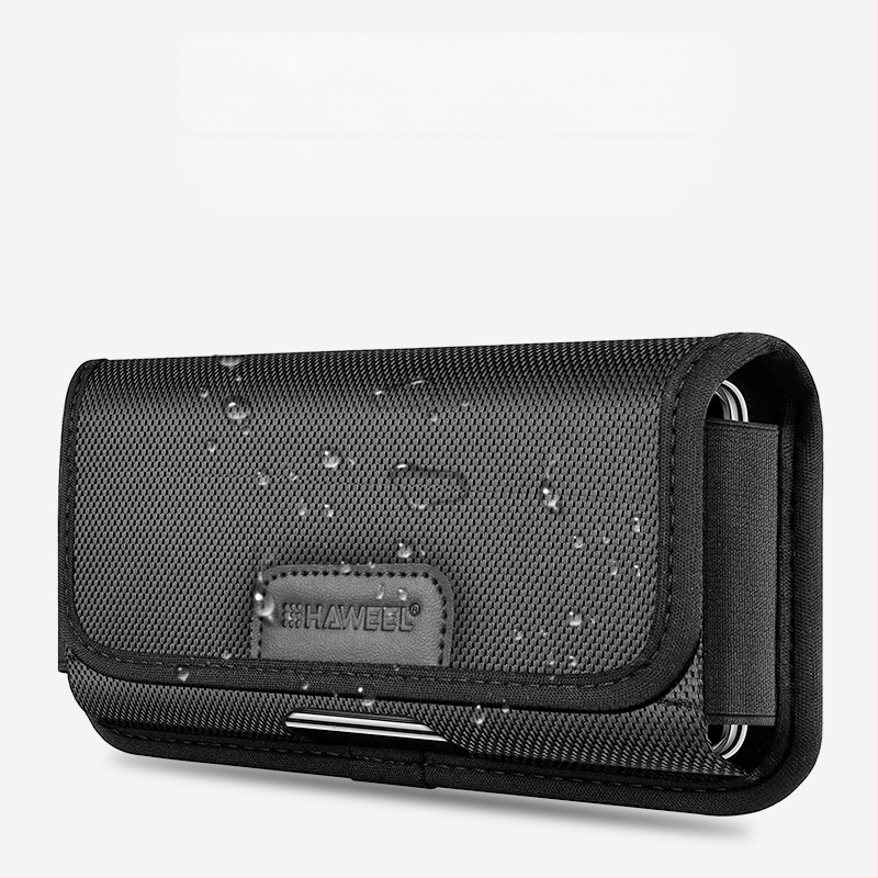 HAWEEL Muška PU Torbica za pojas - prozračna, s pretincom za karticu, kompatibilna s 8-inčnim uređajima