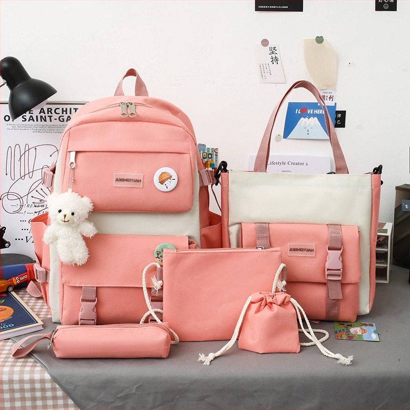 Καμβαδένιο σχολικό σακίδιο – Μεγάλης χωρητικότητας, Αναπνεύσιμο, Ανθεκτικό στη φθορά, Με καμπύλους ιμάνες ώμου