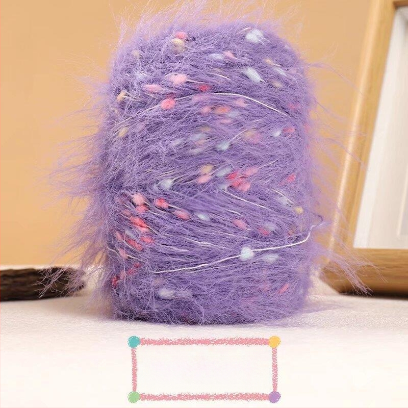 Muzo mink velvet siūlai – riestinis verpimas, rankiniam mezgimui