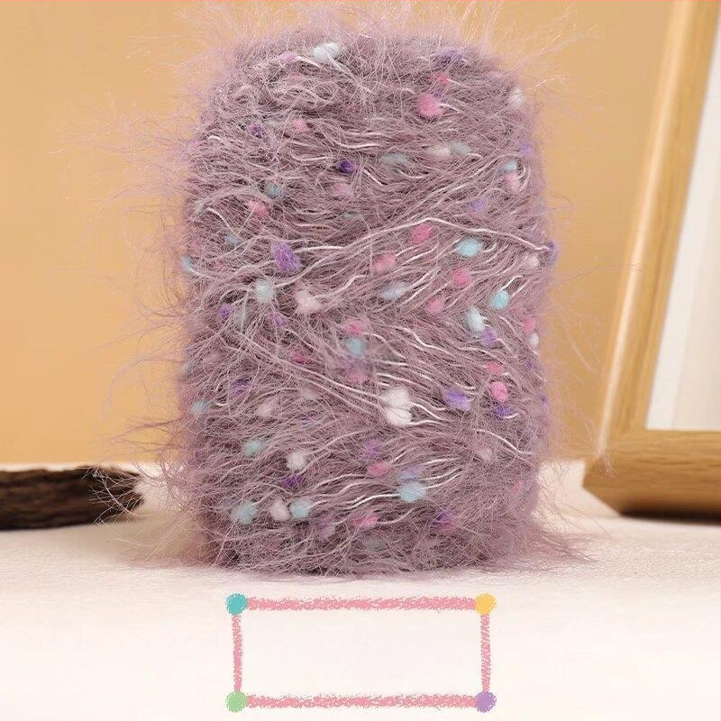 Muzo mink velvet siūlai – riestinis verpimas, rankiniam mezgimui