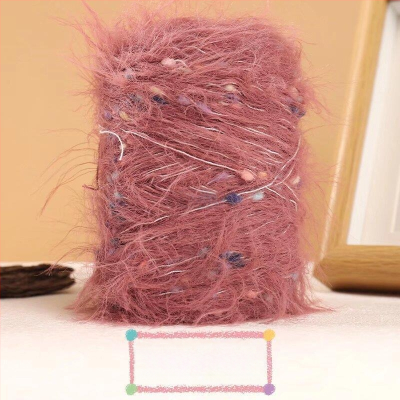 Muzo mink velvet siūlai – riestinis verpimas, rankiniam mezgimui