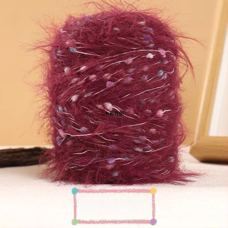 Muzo mink velvet siūlai – riestinis verpimas, rankiniam mezgimui