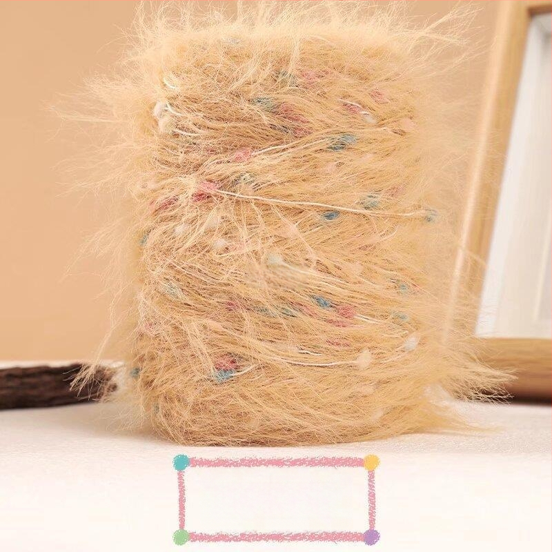 Muzo mink velvet siūlai – riestinis verpimas, rankiniam mezgimui