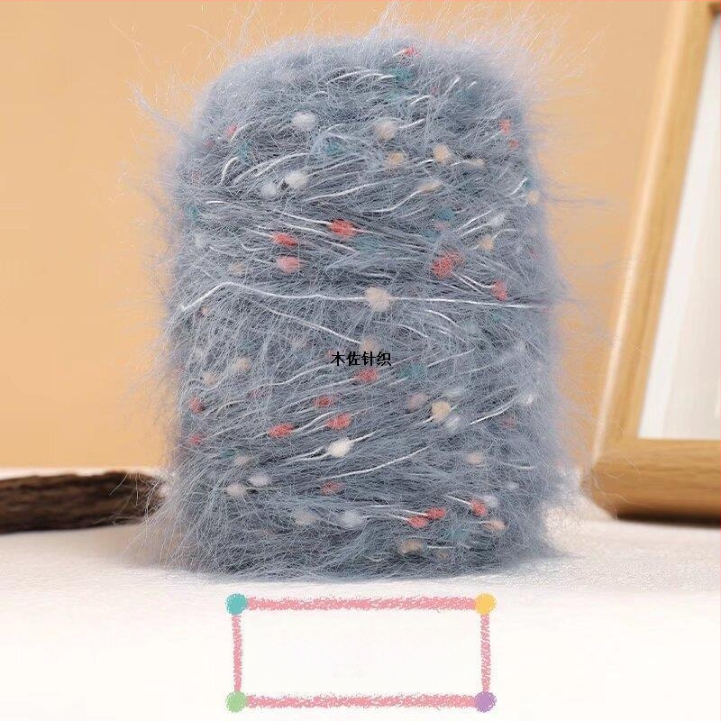 Muzo mink velvet siūlai – riestinis verpimas, rankiniam mezgimui