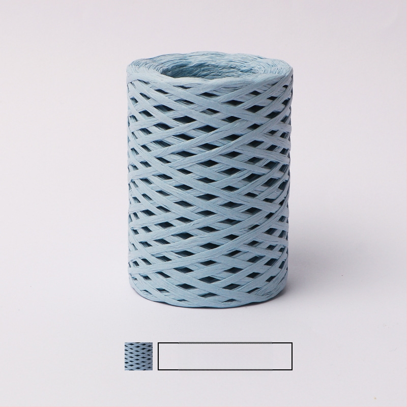 Medvilninė raffija vamzdelinė siūlai — ring spinning, prekės ženklas hiraffia (alias: hiraffia cheer)