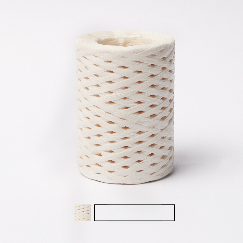 Medvilninė raffija vamzdelinė siūlai — ring spinning, prekės ženklas hiraffia (alias: hiraffia cheer)