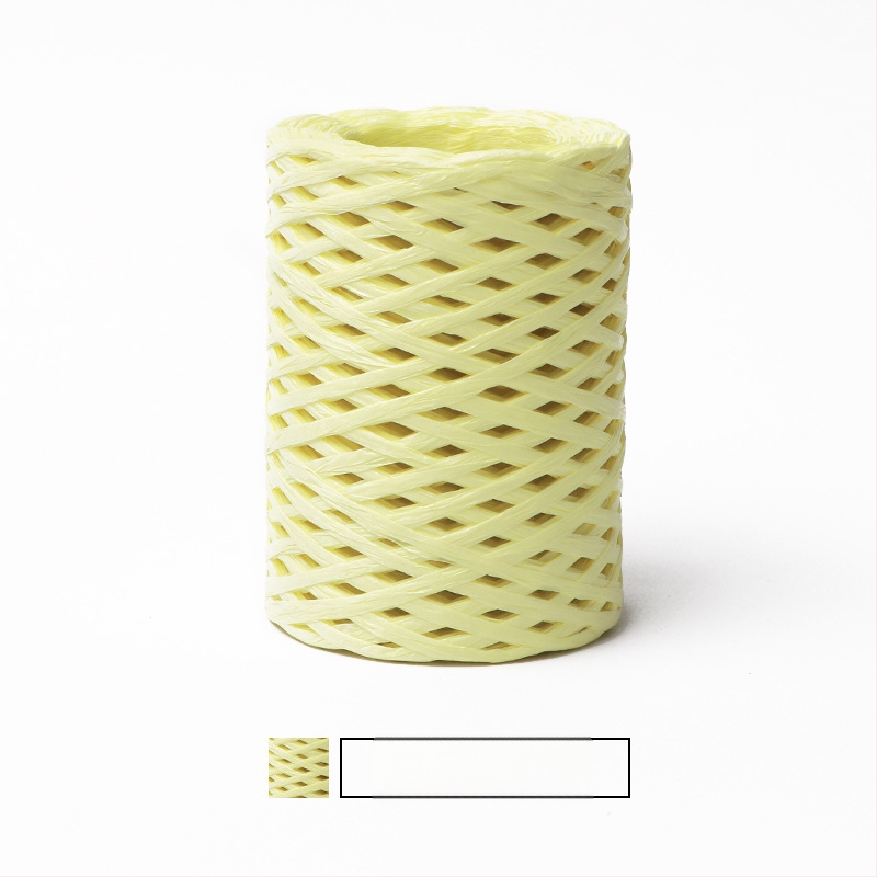 Medvilninė raffija vamzdelinė siūlai — ring spinning, prekės ženklas hiraffia (alias: hiraffia cheer)