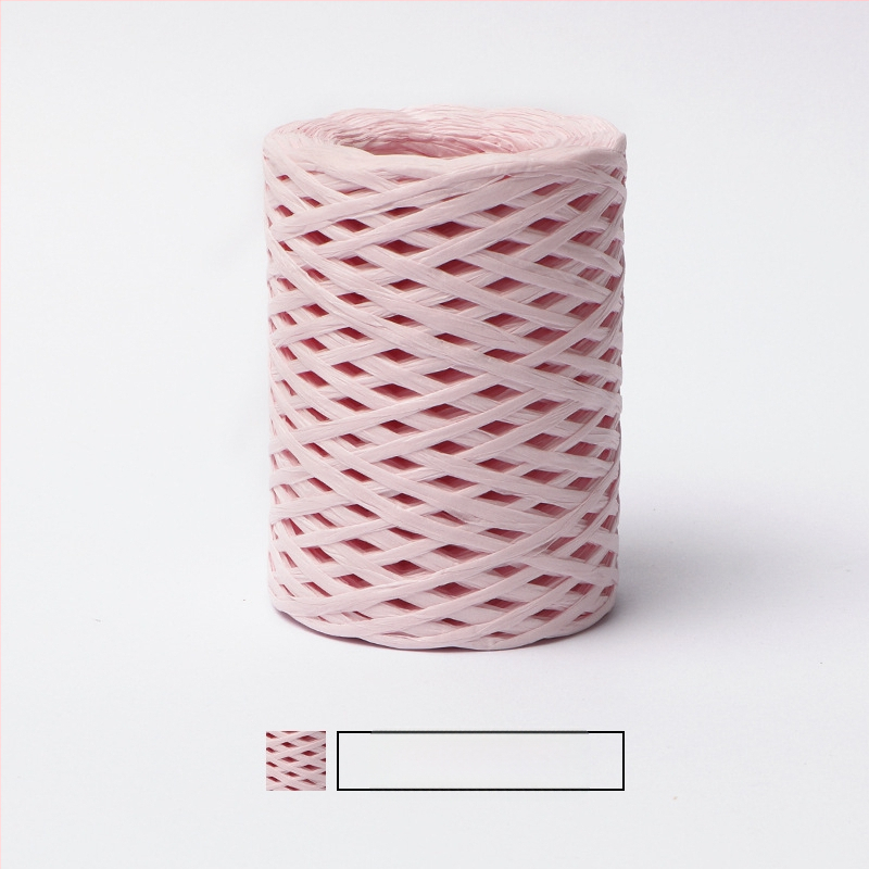 Medvilninė raffija vamzdelinė siūlai — ring spinning, prekės ženklas hiraffia (alias: hiraffia cheer)