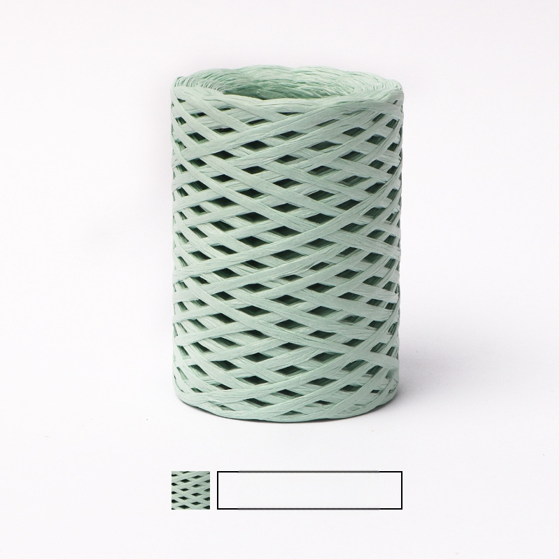 Medvilninė raffija vamzdelinė siūlai — ring spinning, prekės ženklas hiraffia (alias: hiraffia cheer)