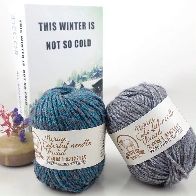 Merino mišinio siūlai, ring-spun, tinkami audimui ir mezgimui, kilmė Hebei