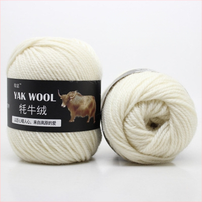 Yak velvet 3-siūlų vilnos siūlai rankdarbiams mezgimui ir mezgimui su mezgikliu, worsted spun, ritinėliuose