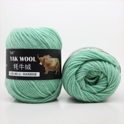 Yak velvet 3-siūlų vilnos siūlai rankdarbiams mezgimui ir mezgimui su mezgikliu, worsted spun, ritinėliuose