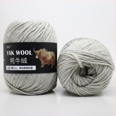 Yak velvet 3-siūlų vilnos siūlai rankdarbiams mezgimui ir mezgimui su mezgikliu, worsted spun, ritinėliuose