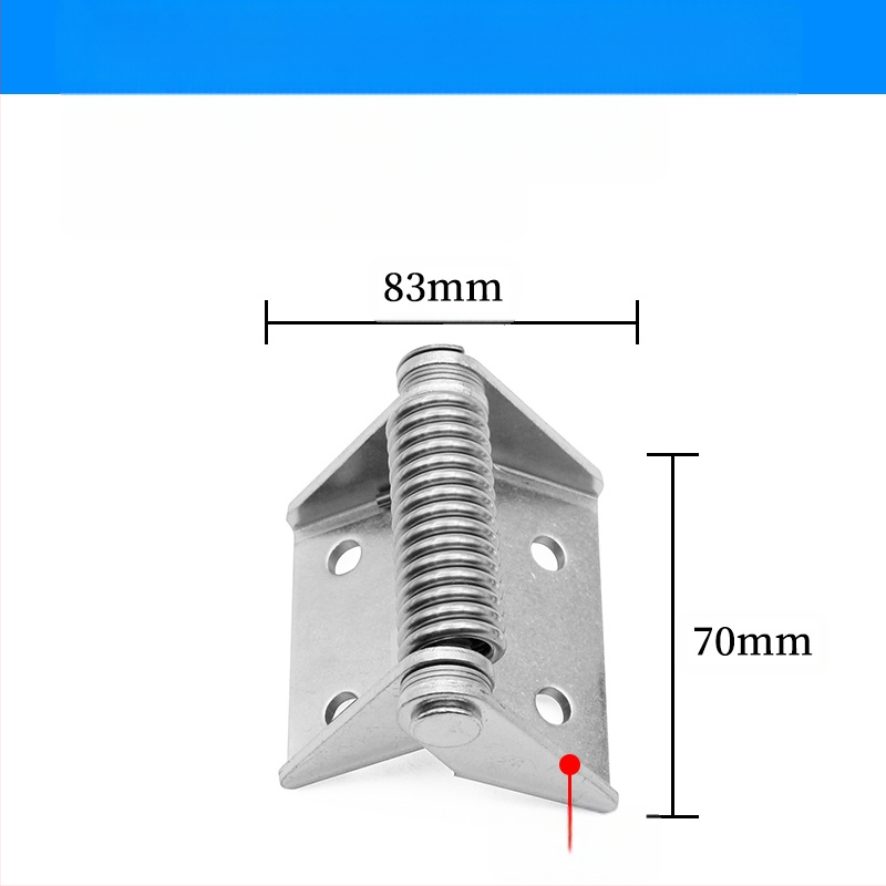 CL129 Nerūdijančio plieno spyruoklinis vyris durims skirstomųjų dėžių, automatinis uždarymas, stori dizainas