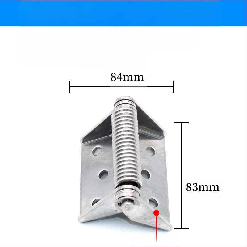 CL129 Nerūdijančio plieno spyruoklinis vyris durims skirstomųjų dėžių, automatinis uždarymas, stori dizainas