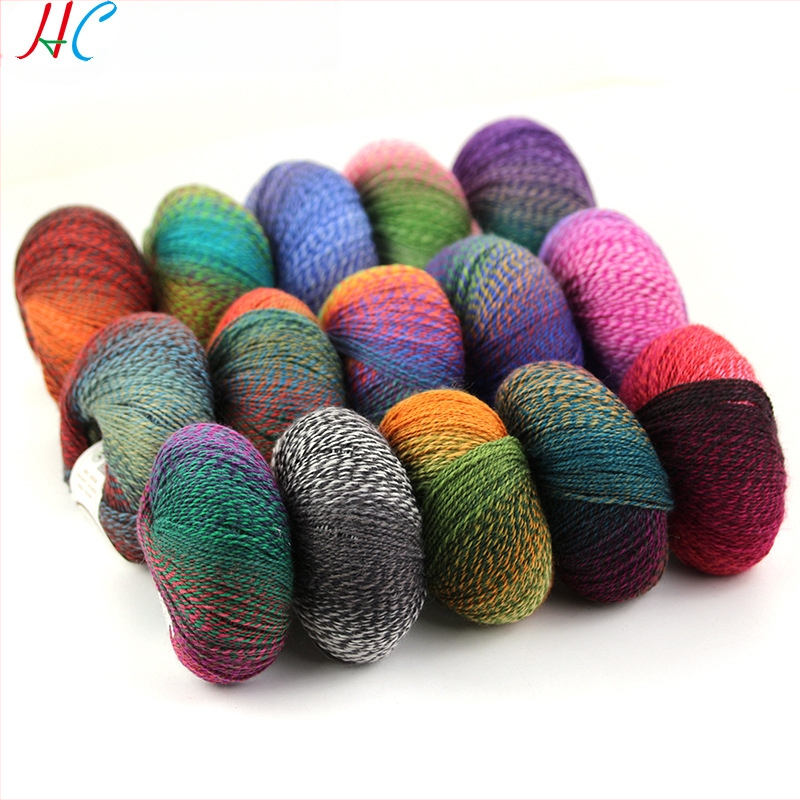 Rainbow Magic Ball vilnos siūlai, 50 g, 2 siūlai, mišri verpalų gamyba, sudėtis: vilna-nylon