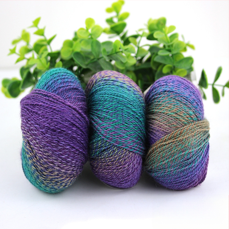 Rainbow Magic Ball vilnos siūlai, 50 g, 2 siūlai, mišri verpalų gamyba, sudėtis: vilna-nylon