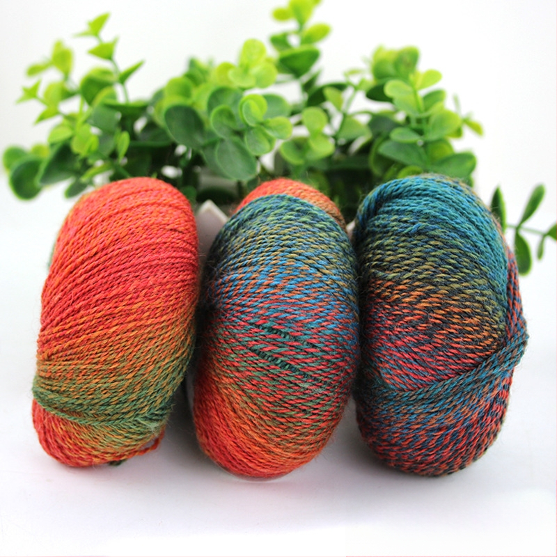 Rainbow Magic Ball vilnos siūlai, 50 g, 2 siūlai, mišri verpalų gamyba, sudėtis: vilna-nylon