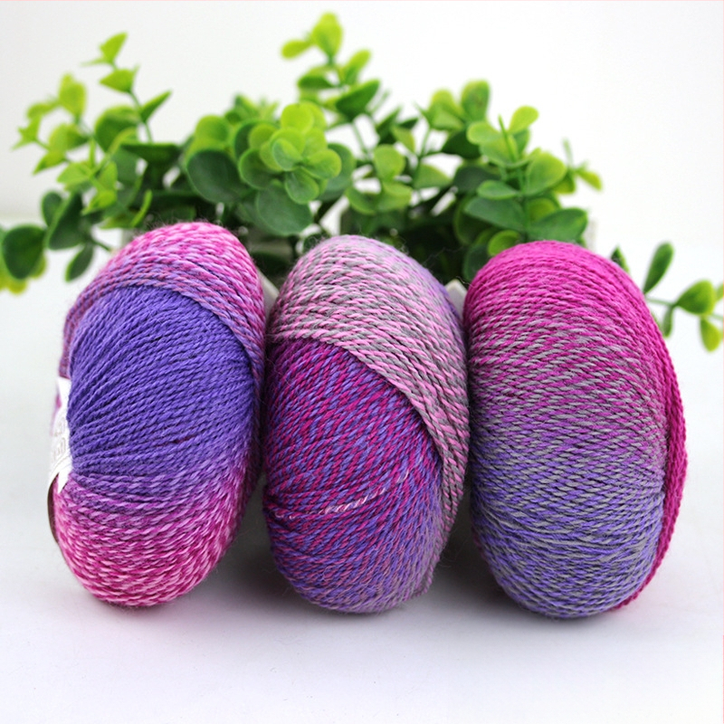 Rainbow Magic Ball vilnos siūlai, 50 g, 2 siūlai, mišri verpalų gamyba, sudėtis: vilna-nylon