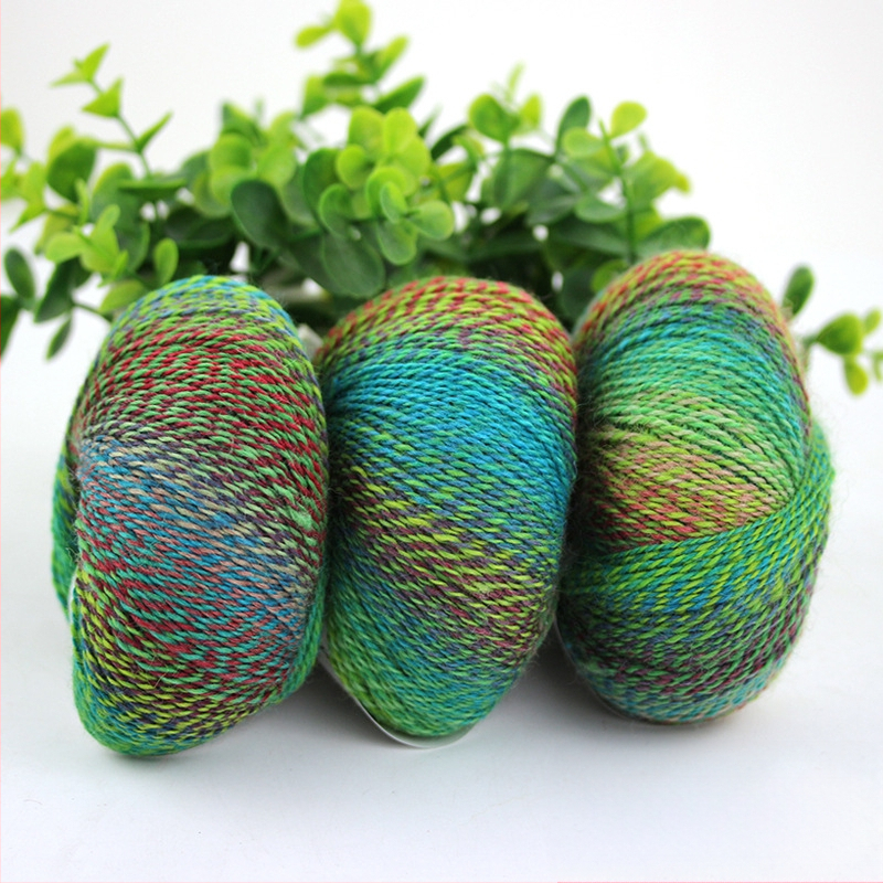 Rainbow Magic Ball vilnos siūlai, 50 g, 2 siūlai, mišri verpalų gamyba, sudėtis: vilna-nylon