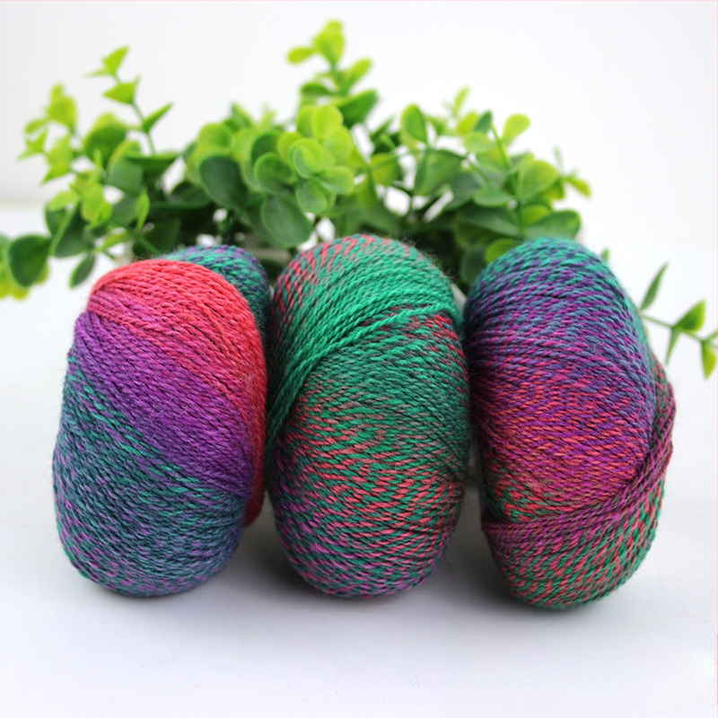 Rainbow Magic Ball vilnos siūlai, 50 g, 2 siūlai, mišri verpalų gamyba, sudėtis: vilna-nylon