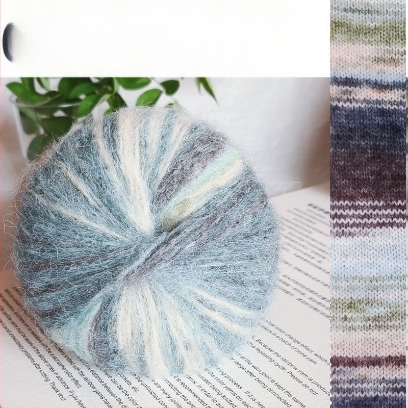 Angora Mohair Siūlai 25 g - Grupinis Siūlas, Purškiamas Vyniojimas, Skirta Pynimui