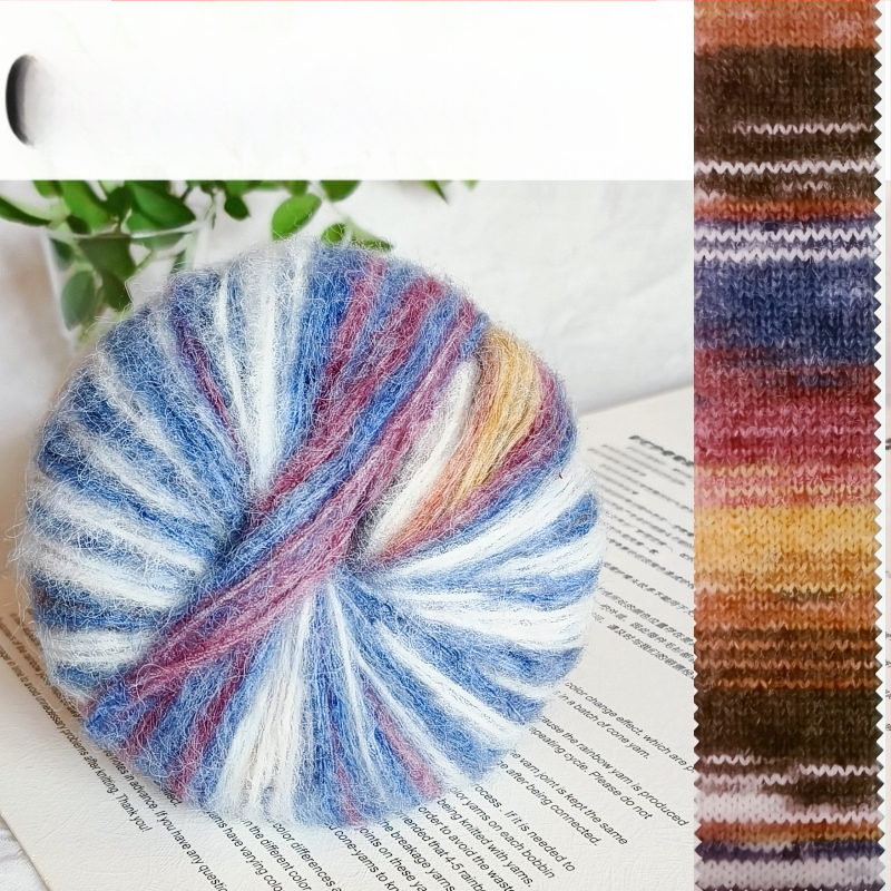 Angora Mohair Siūlai 25 g - Grupinis Siūlas, Purškiamas Vyniojimas, Skirta Pynimui