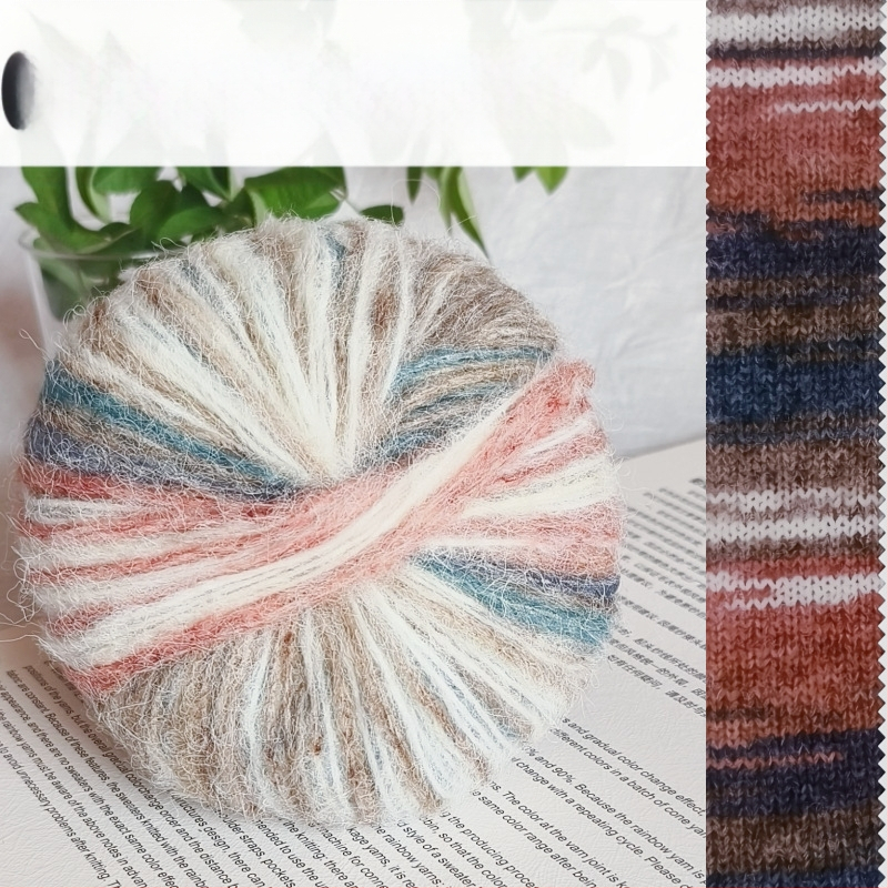 Angora Mohair Siūlai 25 g - Grupinis Siūlas, Purškiamas Vyniojimas, Skirta Pynimui