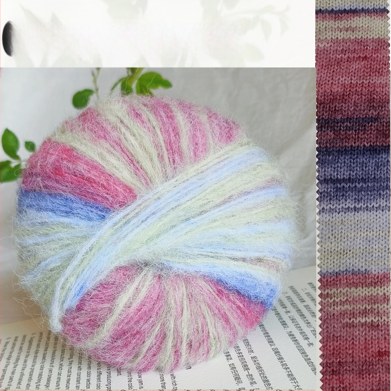 Angora Mohair Siūlai 25 g - Grupinis Siūlas, Purškiamas Vyniojimas, Skirta Pynimui