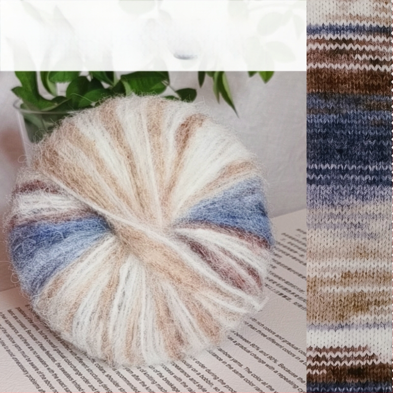 Angora Mohair Siūlai 25 g - Grupinis Siūlas, Purškiamas Vyniojimas, Skirta Pynimui