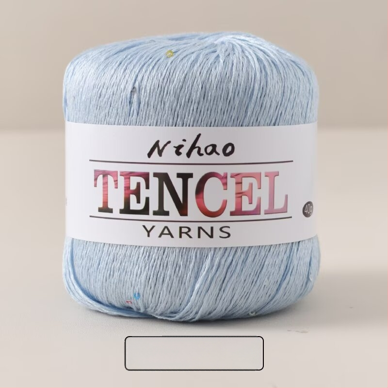 Rankdarbiams mezgimo siūlai – Tencel Sequin Lace siūlai, žiedinis verpimas, grupinis siūlas, Mu Pai