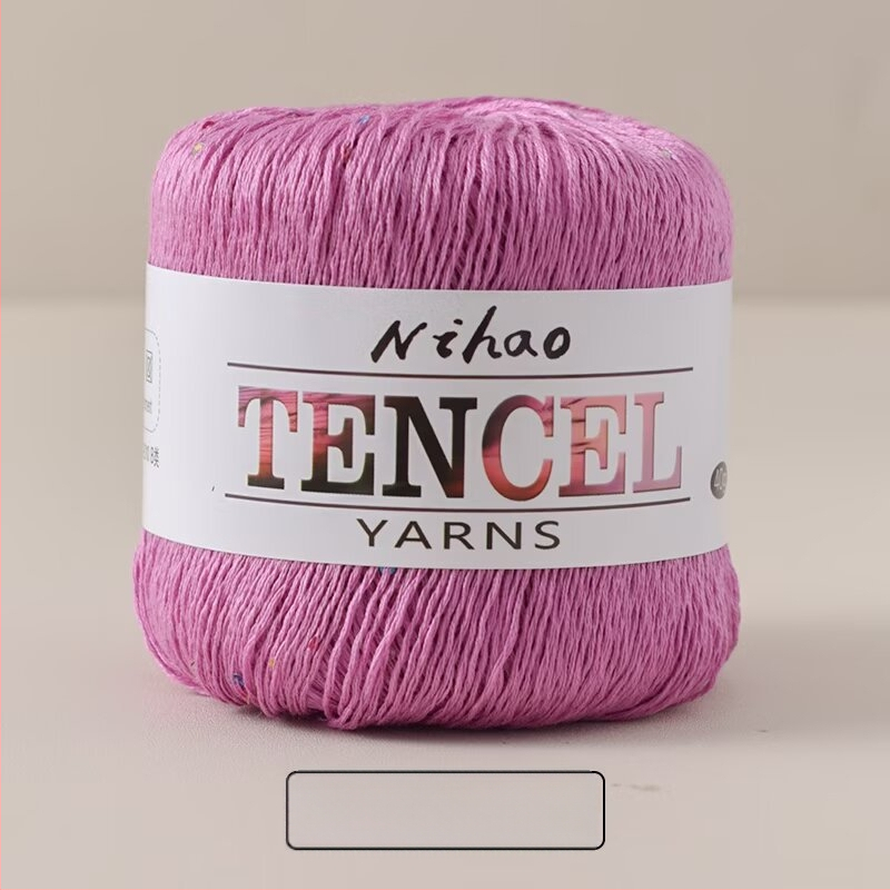 Rankdarbiams mezgimo siūlai – Tencel Sequin Lace siūlai, žiedinis verpimas, grupinis siūlas, Mu Pai