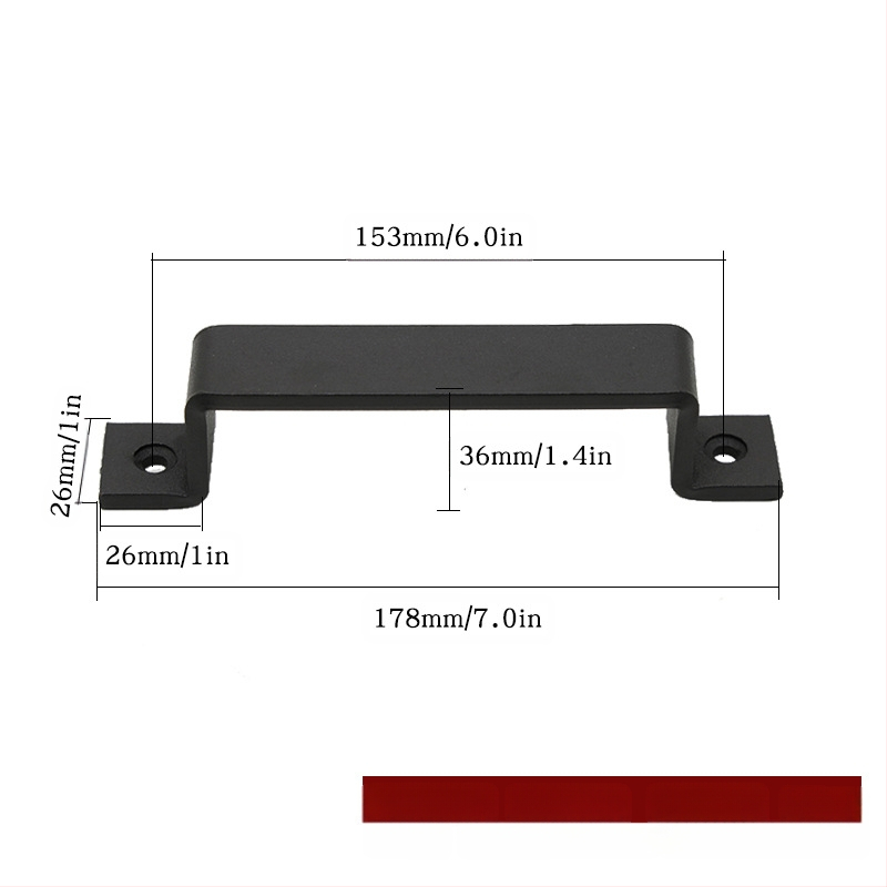 Shangpinnu 9822 μεταλλική λαβή πόρτας αχυρώνας για ξύλινες πόρτες με ηλεκτρογαλβανισμένη επίστρωση