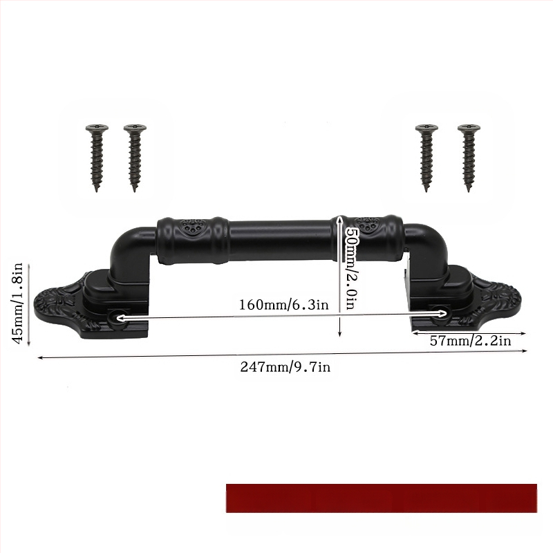 Shangpinnu 9822 μεταλλική λαβή πόρτας αχυρώνας για ξύλινες πόρτες με ηλεκτρογαλβανισμένη επίστρωση