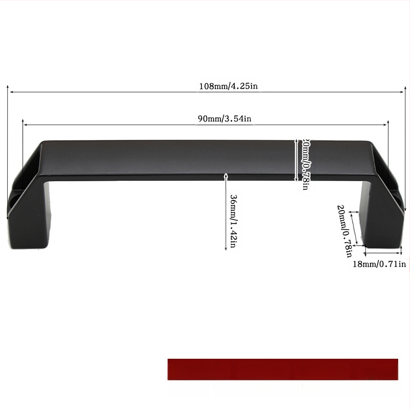 Shangpinnu 9822 μεταλλική λαβή πόρτας αχυρώνας για ξύλινες πόρτες με ηλεκτρογαλβανισμένη επίστρωση