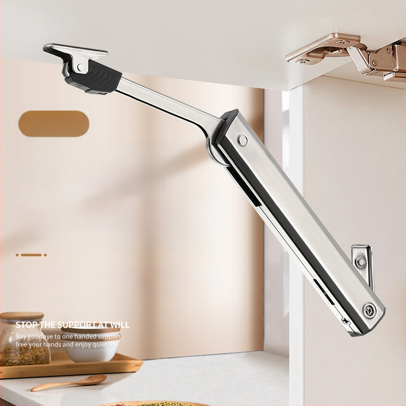 Elf modeļa hidrauliskais stienis skapja atverēm durvīm ar paceļu mehānismu; materiāls: auksti velcēta tērauds; elektroplēšana; gaišais luksus stils; Yankailong Hardware