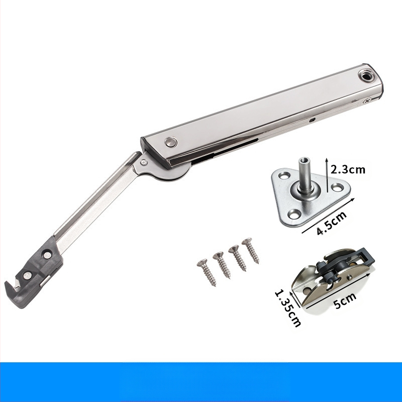 Elf modeļa hidrauliskais stienis skapja atverēm durvīm ar paceļu mehānismu; materiāls: auksti velcēta tērauds; elektroplēšana; gaišais luksus stils; Yankailong Hardware