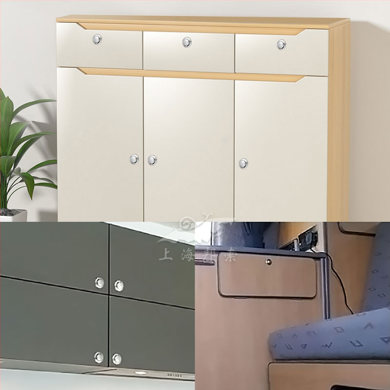 BSS320-5 Automobilio rankenos spyna su įmontuota iškyla rankena, PA6 nailonas, be cilindro, skirtas modifikuotiems automobiliams, RV ir kemperiams