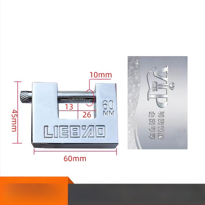 Κλειδαριά οικιακής χρήσης, ορθογώνιο σώμα από σίδηρο, μοντέλο 40-100, καθολική χρήση