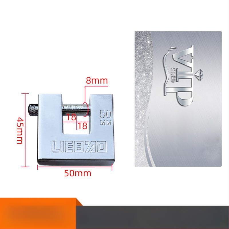 Κλειδαριά οικιακής χρήσης, ορθογώνιο σώμα από σίδηρο, μοντέλο 40-100, καθολική χρήση