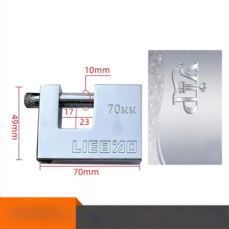 Κλειδαριά οικιακής χρήσης, ορθογώνιο σώμα από σίδηρο, μοντέλο 40-100, καθολική χρήση