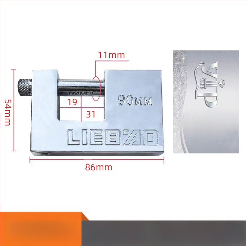 Κλειδαριά οικιακής χρήσης, ορθογώνιο σώμα από σίδηρο, μοντέλο 40-100, καθολική χρήση