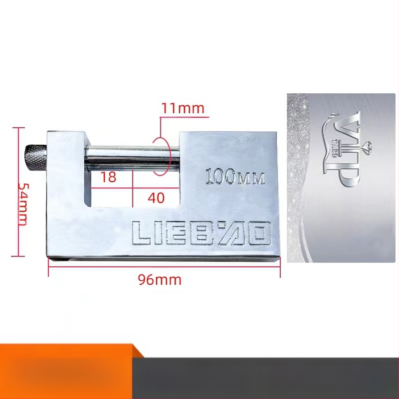 Κλειδαριά οικιακής χρήσης, ορθογώνιο σώμα από σίδηρο, μοντέλο 40-100, καθολική χρήση