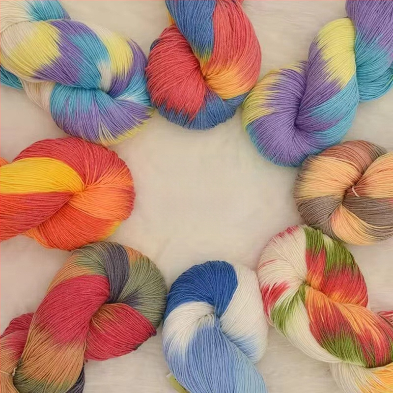 Šalies megimo siūlai, pus-worsted vilna, grupinės siūlų linija, rankų mezgimas, prekės ženklas Jiesheng