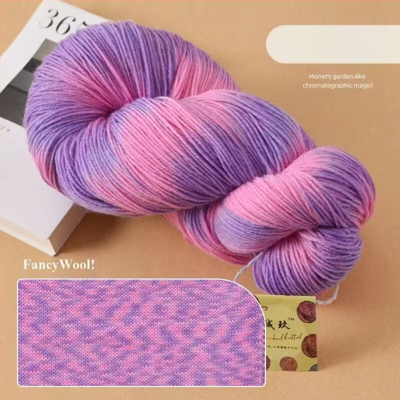 Šalies megimo siūlai, pus-worsted vilna, grupinės siūlų linija, rankų mezgimas, prekės ženklas Jiesheng