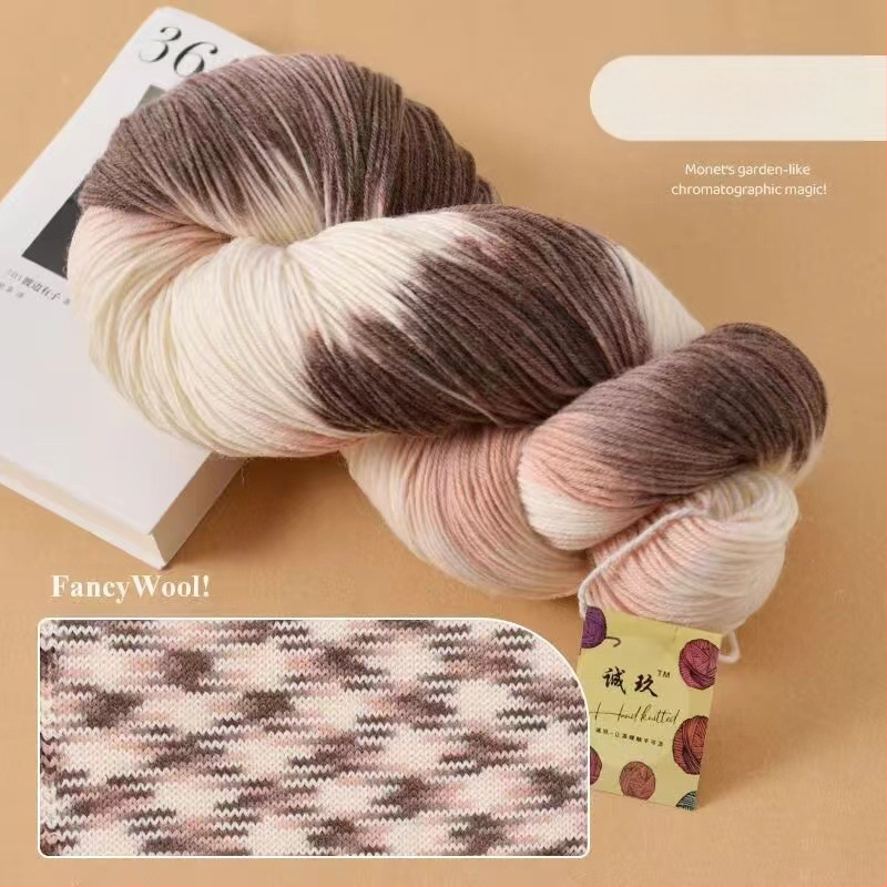 Šalies megimo siūlai, pus-worsted vilna, grupinės siūlų linija, rankų mezgimas, prekės ženklas Jiesheng