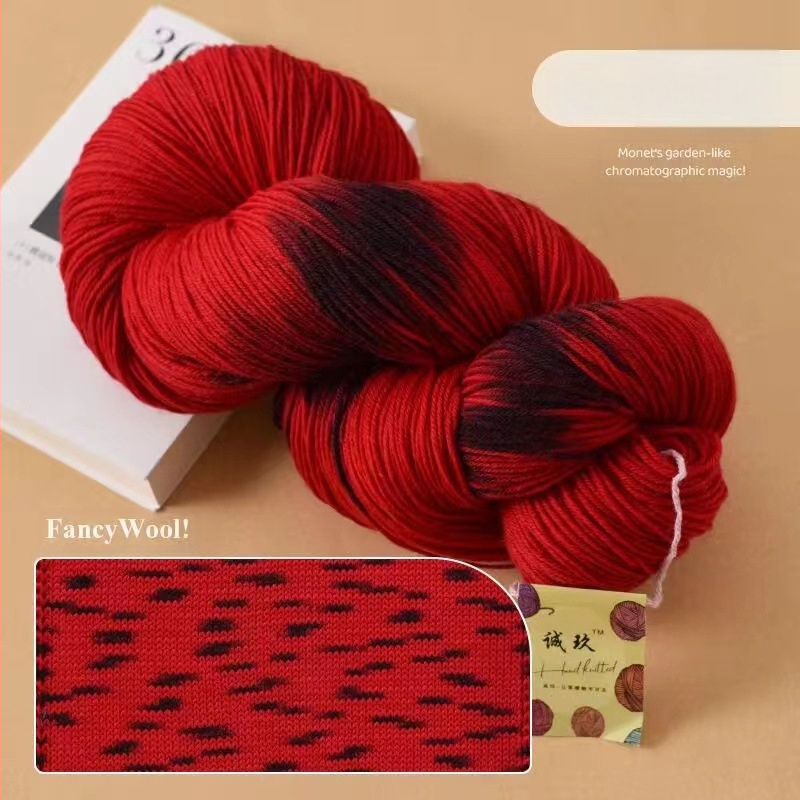 Šalies megimo siūlai, pus-worsted vilna, grupinės siūlų linija, rankų mezgimas, prekės ženklas Jiesheng