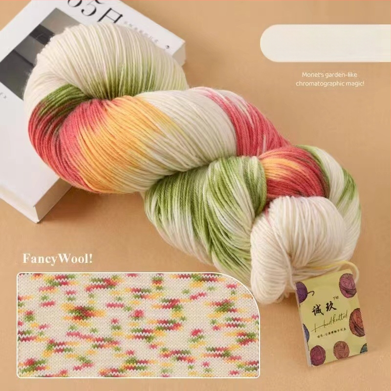 Šalies megimo siūlai, pus-worsted vilna, grupinės siūlų linija, rankų mezgimas, prekės ženklas Jiesheng