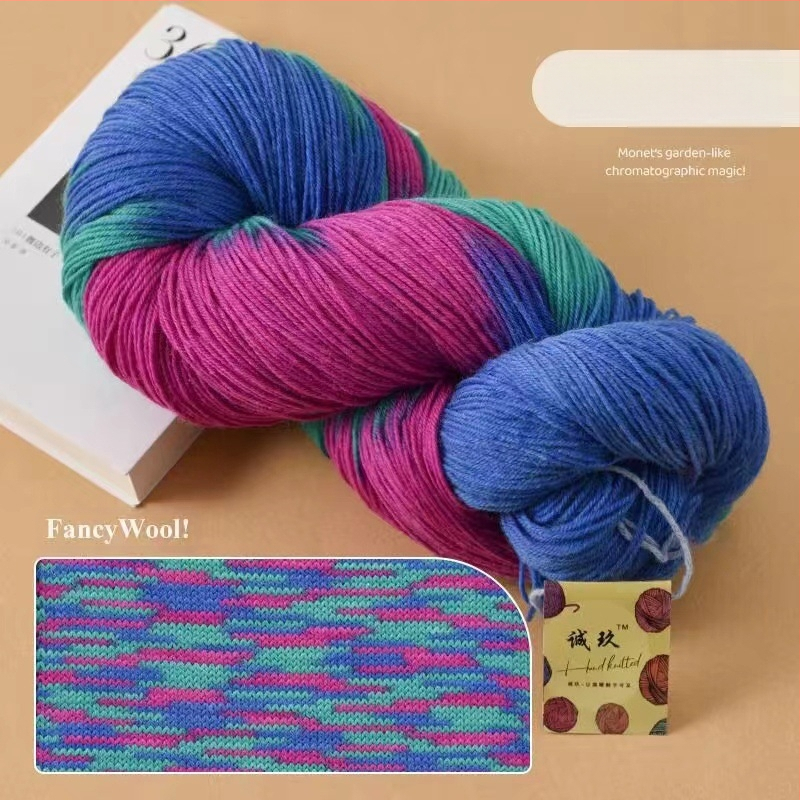 Šalies megimo siūlai, pus-worsted vilna, grupinės siūlų linija, rankų mezgimas, prekės ženklas Jiesheng